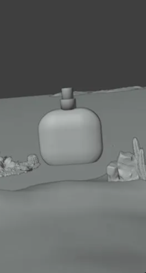 Floral Street — Grey Render viewport